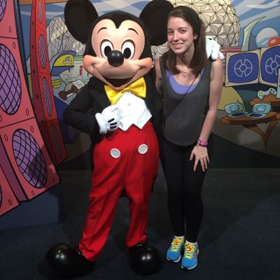 Meeting Mickey Mouse at EPCOT!